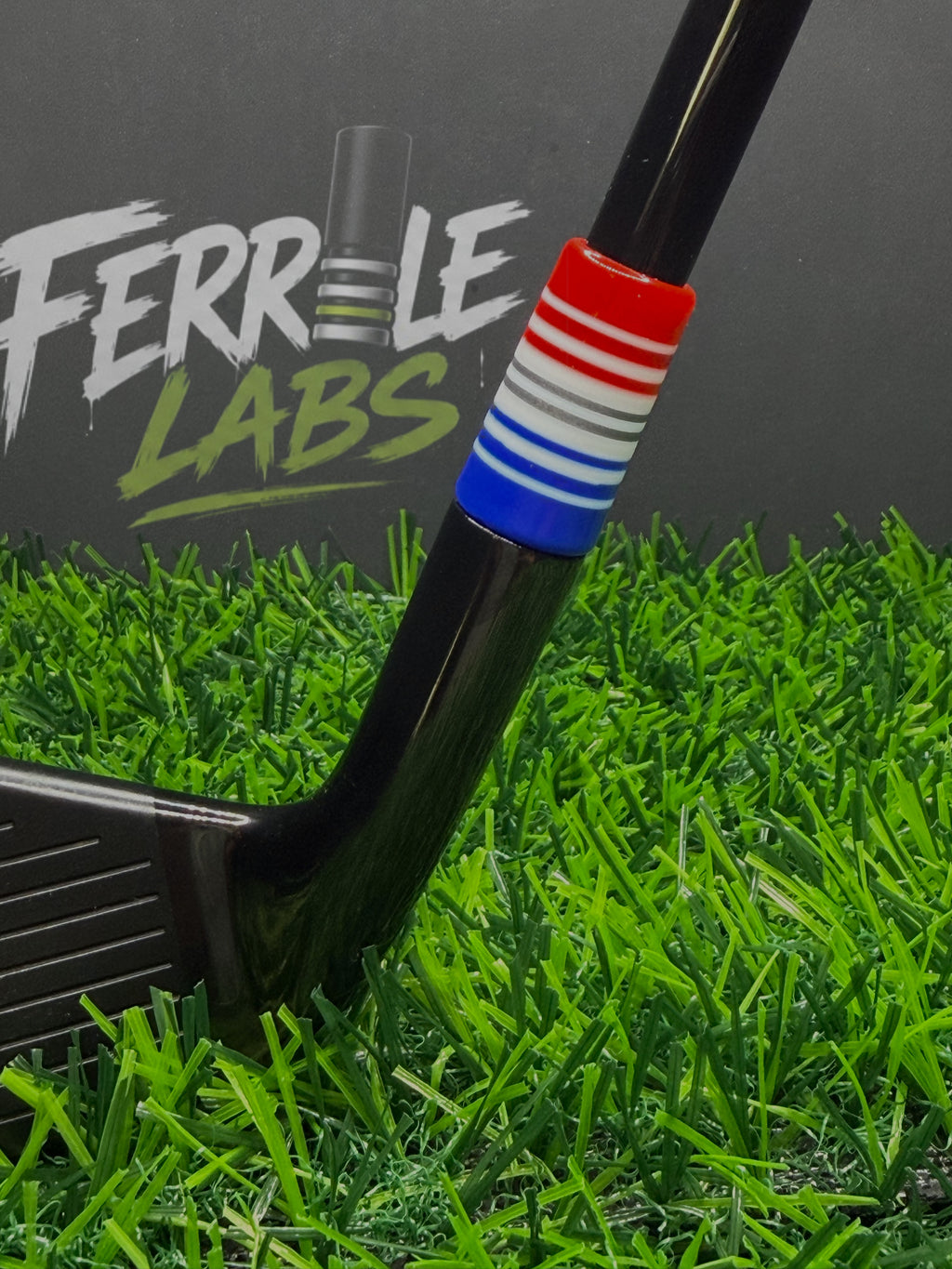 'Merica custom golf ferrule, red white blue