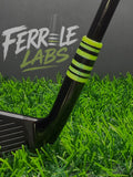 Slime Line custom golf ferrule, lime green black