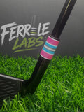 Cotton Candy custom golf ferrule, pink blue white