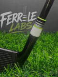 Ghost Circuit custom golf ferrule, white black silver lime green