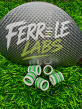 Greenline .335" custom golf ferrule, white green black