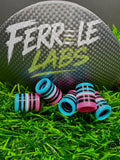 Scaled and Icy .335" custom golf ferrule, blue pink black white