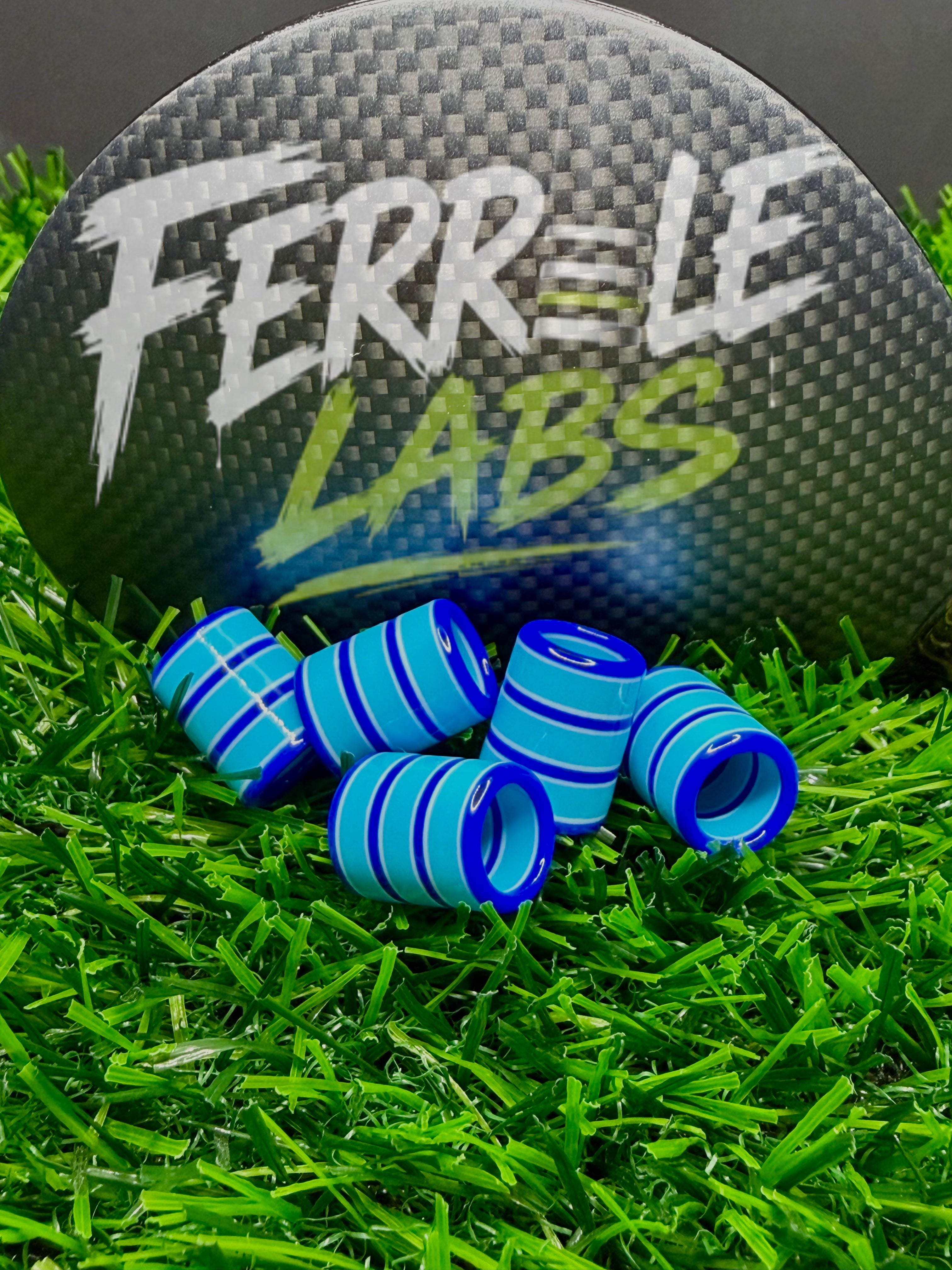Hydro .335" custom golf ferrule, light blue dark blue