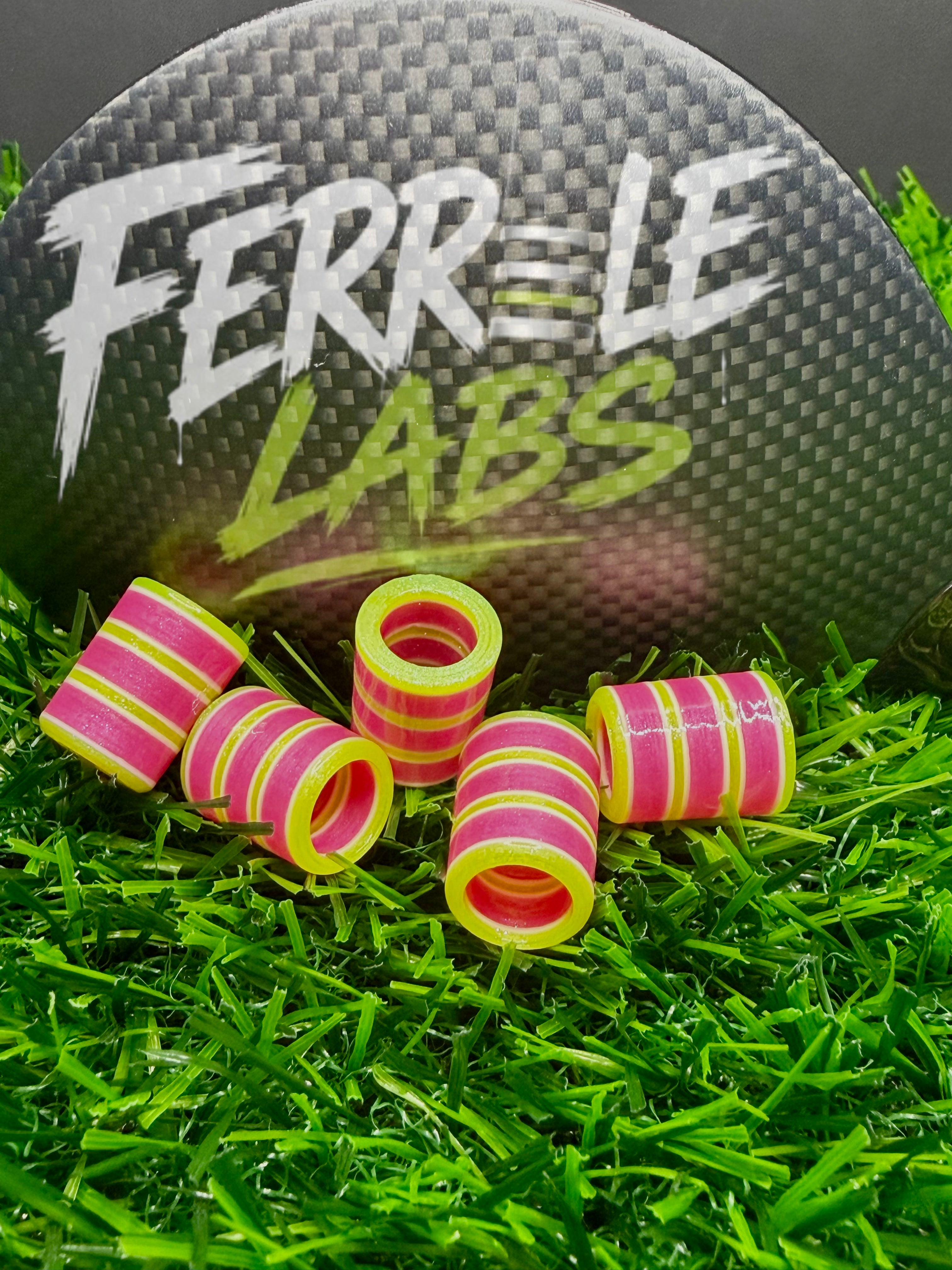 Neon Punch .335" custom golf ferrule, pink yellow